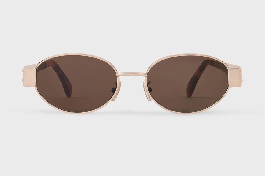 Celine Triomphe Metal Oval Güneş Gözlüğü 28E