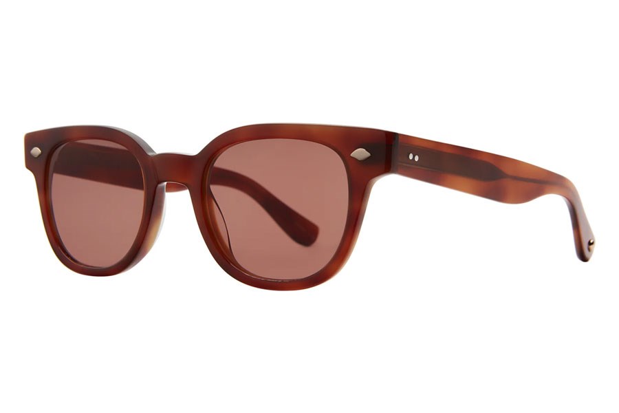 Garret Leight Canter Unisex Güneş Gözlüğü Vintage Burnt Tortoise/Pure Ro