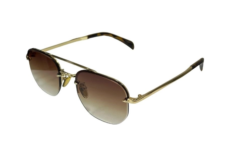 Katsuo Unisex Güneş Gözlüğü Gold Kahve Degrade