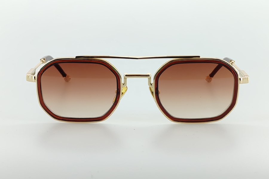 Katsuo Unisex Güneş Gözlüğü Gold Kahve Degrade