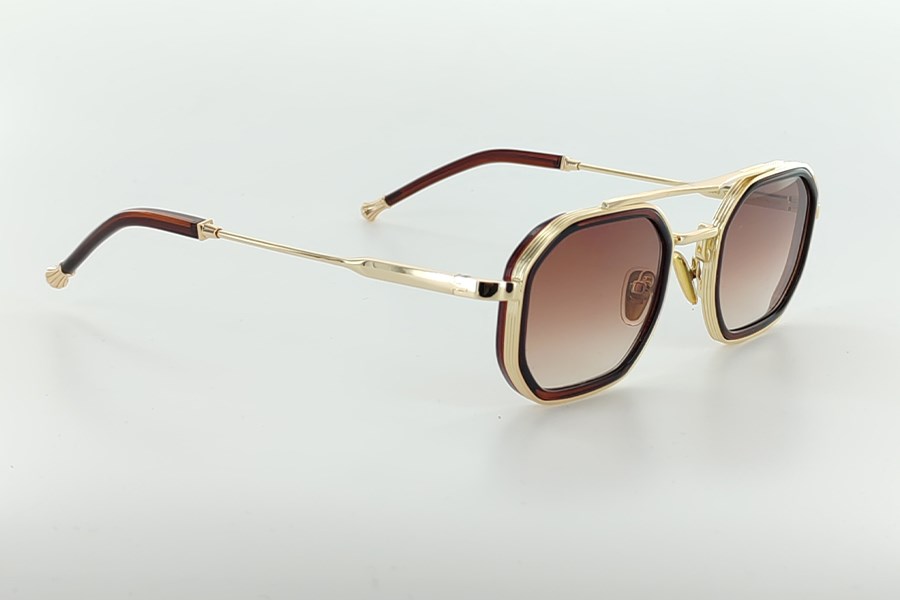 Katsuo Unisex Güneş Gözlüğü Gold Kahve Degrade