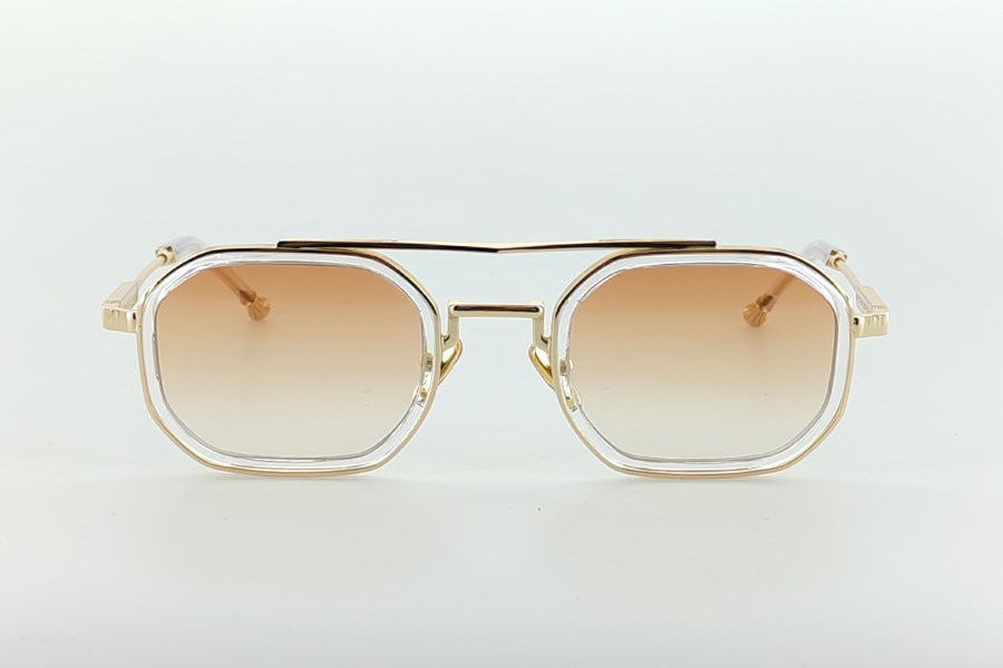 Katsuo Unisex Güneş Gözlüğü Gold Şeffaf