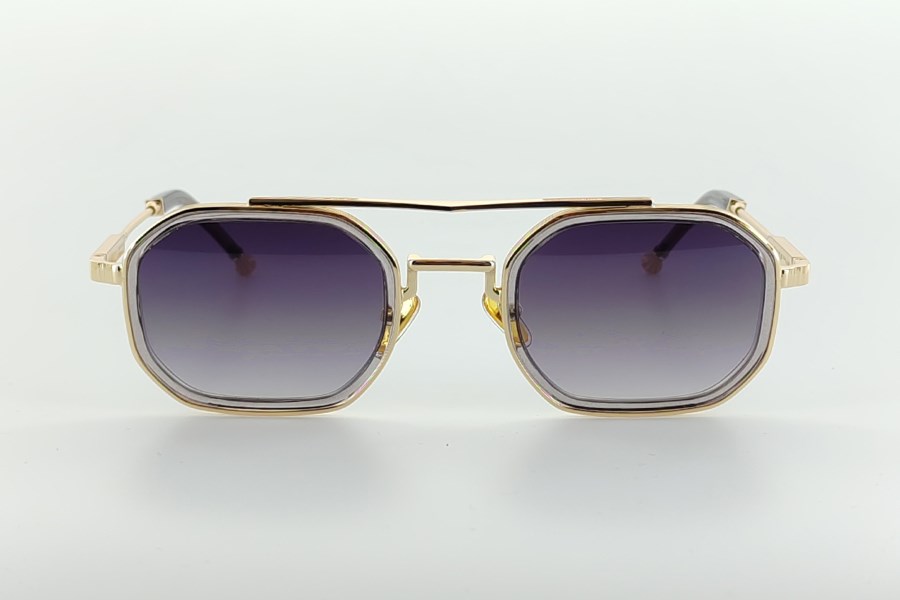 Katsuo Unisex Güneş Gözlüğü Siyah Gold Füme Degrade