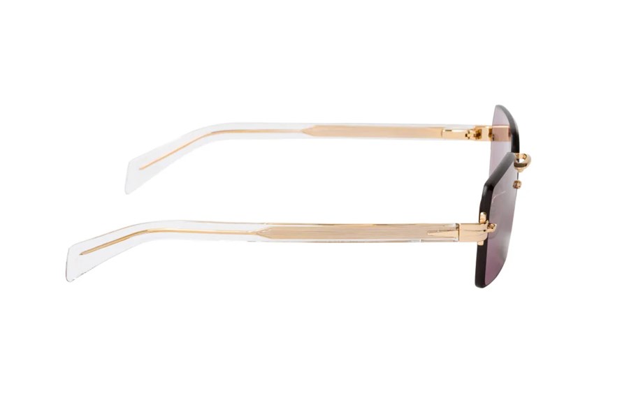 Katsuo Unisex Güneş Gözlüğü Şeffaf Mor