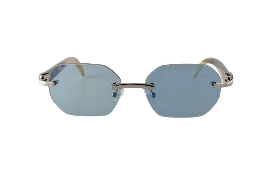 Katsuo Horn 4  Unisex Güneş Gözlüğü Mavi