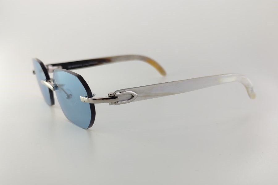 Katsuo Horn 4  Unisex Güneş Gözlüğü Mavi