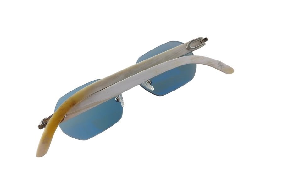 Katsuo Horn 4  Unisex Güneş Gözlüğü Mavi