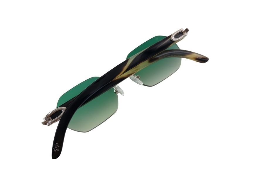 Katsuo Horn 4  Unisex Güneş Gözlüğü Yeşil Degrade