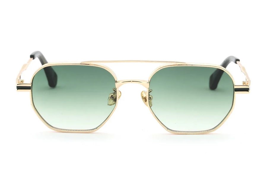 Nyoko Unisex Güneş Gözlüğü Gold Yeşil