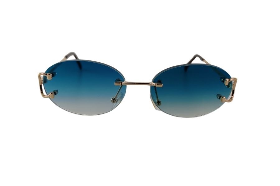 NYOKO Exclusive Bizote Güneş Gözlüğü Petrol Yeşili Degrede