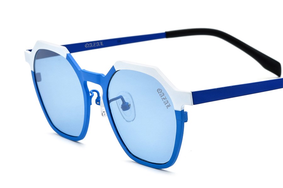 Qazal Unisex Güneş Gözlüğü C5-Wht-Blu