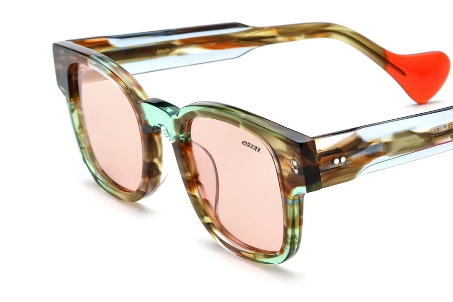 Qazal Unisex Güneş Gözlüğü C1 Green Pınk