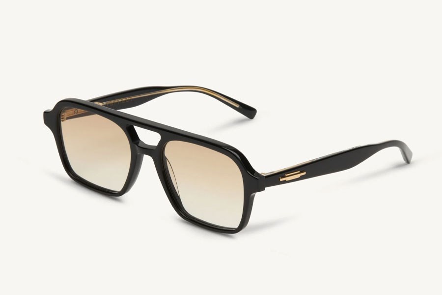 Vanity Effect Waxy Unisex Güneş Gözlüğü Black - 41 Lıght Brown Gradıent